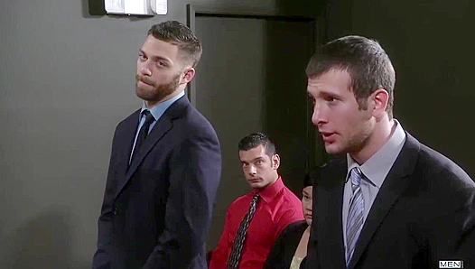 Courtroom Hookups: Tommy Spencer Marcus Enjoy Raw Gay Sex on the Public Bench – 18+