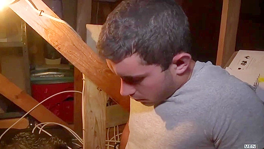 Str8 Buds Turned Gay Lovers in Sizzling Barn Threesome – 18+