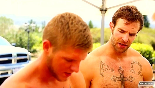 Steamy Neighbor Orgy Escapade: Liam Brandon Dives into Raunchy Gay XXX Action
