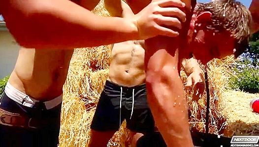 Steamy Neighbor Orgy Escapade: Liam Brandon Dives into Raunchy Gay XXX Action