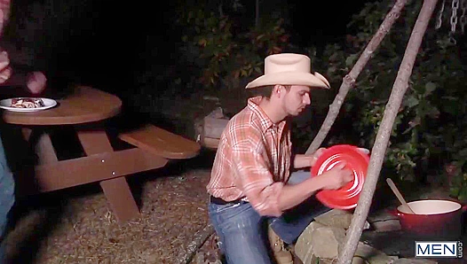 Brenners Rugged Debut: Jasons Handsome Cowboy Gets Stretched Wide Open