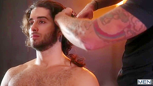 Barber Sean Duran Takes All of Cutie Diegosans Thick Cock Deep Inside – Steamy Anal Fuck