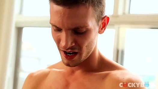Arnaud Chagall Smirks Through a Thick Facial - Hot Spunk Drenched