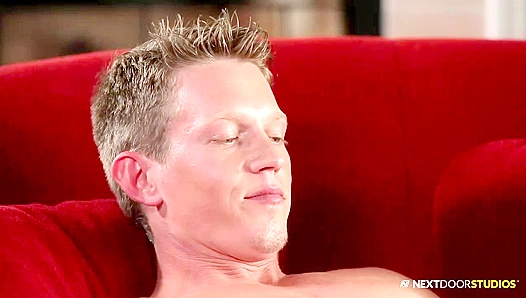 Blonde Stud Tommy Hunts Orgasm Next Door in Sizzling Solo Session