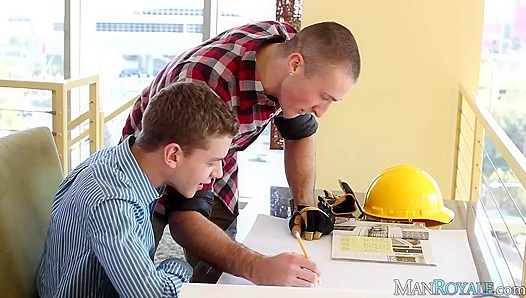 Hard Hats Off: Conor Kline Ian Levine Bareback Fuck Frenzy at GayPornZone 18+