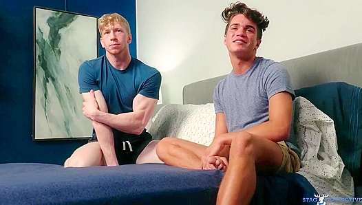 Jesse Stone Fucks Benji Harts Tight Hole Raw - Pure Gay Threesome Delight