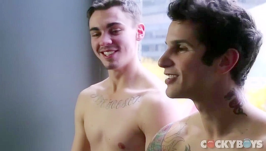 Asher Hawk and Pierre Fitch Engage in Intense, Sweaty Bareback Session – CockyBoys