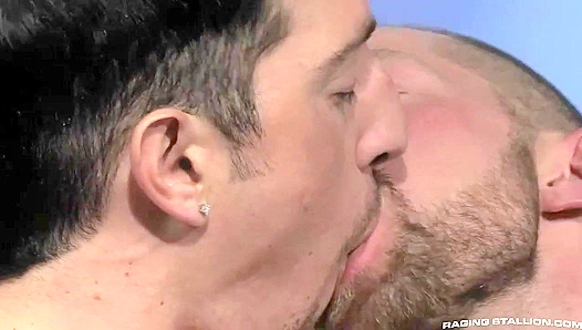 Adams Thick Thighs Quiver as Jimmys Powerful Grip Steers His Hung Meat - RagingStallion