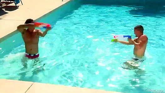 Steamy Poolside Tryst: Jack King and Colt Rivers Get Hot Under the Sun at Falcon