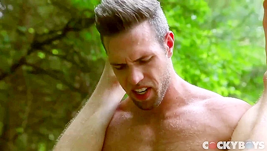 Alex Mecum Claims Justin Matthews Ass Deep in the Woods - CockyBoys
