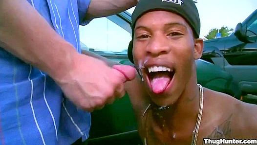 Ricardo the Hot Thug Goes Wild on a Hard White Cock - Explicit Threesome Thrills