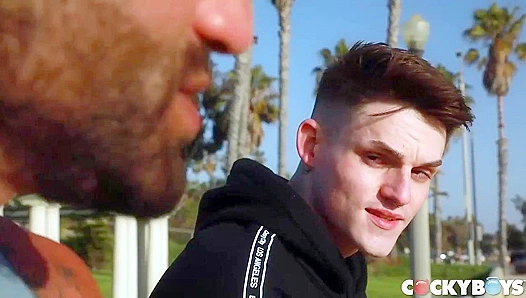 Avery Jones Swallows Dom Sharoks Massive Meat - CockyBoys 18+