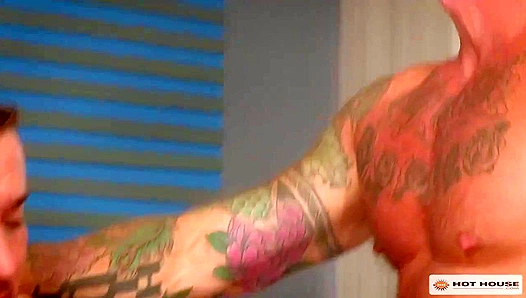 Steamy Office Tryst: Rocco Steele Colt Rivers Pound Each Other Rough – HotHouse