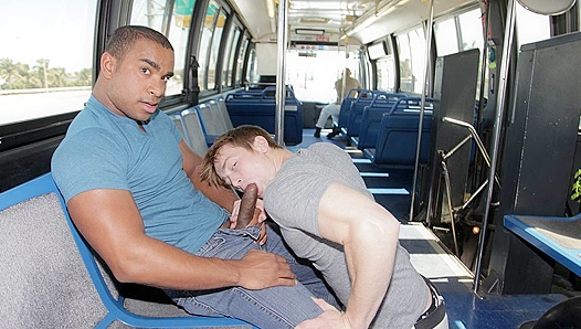 Interracial Heat Ignites on Jam-Packed Ride as Evin Brampton Impales Himself on Rick