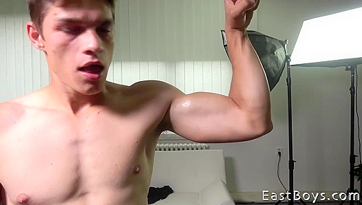 Moaning with Pleasure: Daniel Donovan Devours His Oiled Beefy Chest – EastBoys 18+