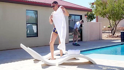 Steamy Summer Splash: Timothy Trents Lewd Pool Fling at ManRoyale 18+