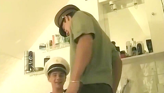 Sultry Navy Romance: Thirsty Boys Engulf Each Other in Intense, Cum-Filled Passion Aboard