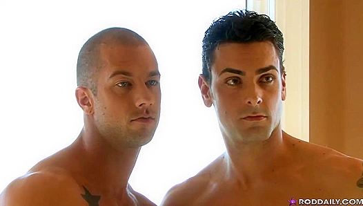 Steamy Chemistry Ignites As Rod Daily and Jeremy Bilding Get Hard On Set Together