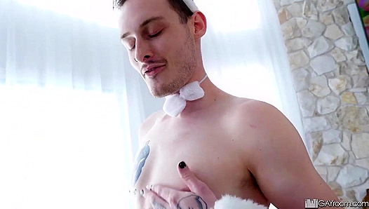 Raw Rampage: Bunnys Huge Dildo Delivers the Nastiest Blowbang for Josh AJ – GayXXX