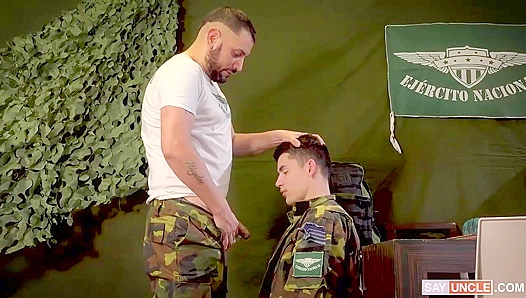 Hard Duty Sergeant Dominates Fucks Daniel Trebol Caetano Deep – Hot Gay Sex