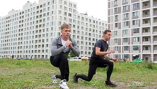 Sweat-Slick Muscles, Thick Cocks Collide: Post-Workout Lust Fuels Alex Lexs Raw Heat –