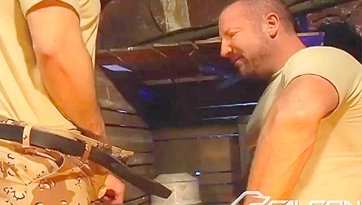 Ivan Ignites Passion With Steamy Bunker Threesome — Raw, Raunchy Gay Action 18+