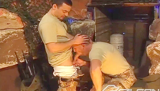 Ivan Ignites Passion With Steamy Bunker Threesome — Raw, Raunchy Gay Action 18+