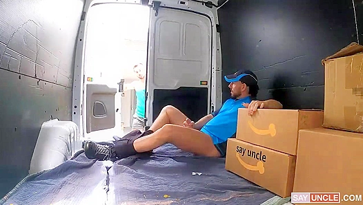 Jace Starrs Tight Hole Squeezes Derek Allens Thick Cock as They Fuck Wild in the Van – 18+