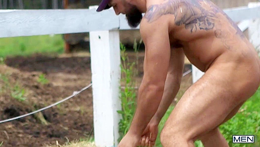 Rodeo Rivals Unleash Raw Lust in a Wild Outdoor Threesome