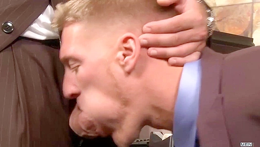 Thirsty for More: Gavin Waters Girthy Cock Ignites Passionate Office Affair with Groomed