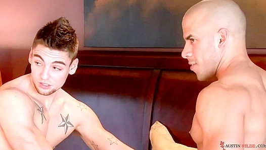 Austin Wilde Claims Two Eager Twinks in Hot Studio Threeway – 18+