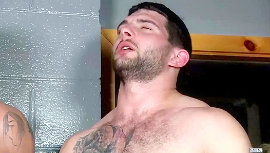 Spencer Fox Overwhelmed by Unrelenting Gangbang Orgasmic Fury - GayXXXOrgies 18+