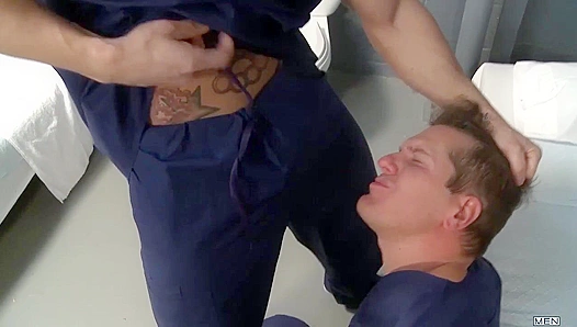 Londons Lockdown Temptation: Steamy Prison Encounter Converts Straight Men to Gay Sex -