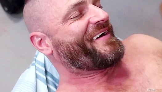 Adrian Rose Devours Jake Morgans Hairy Muscle Beef - Steamy 18+ Gay Threesome