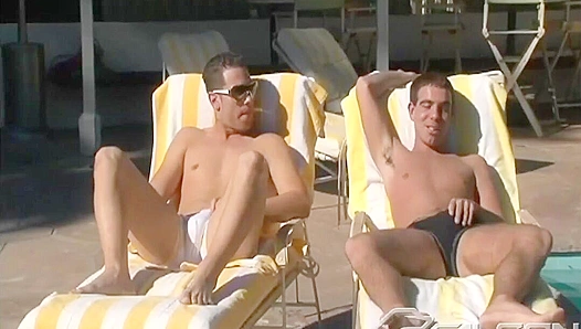 Steamy Poolside Pounding: Danny Parker Kevin Cavallie Engage in Naughty Anal Fun at the