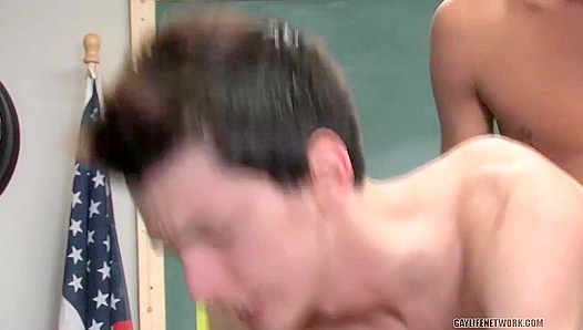 Naughty Lessons Unleashed: Colby London Trey Korbins Wild Classroom Anal Rampage