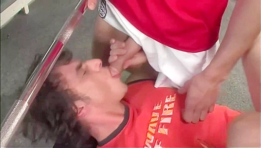 Sebastian Stone Gets Fully Stretched by Ronnies Thick Cock in Steamy Gym Threesome –