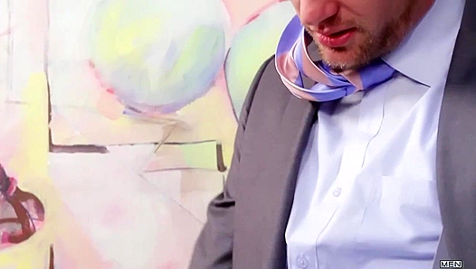 Steven Daigle Travis Irons Raw Office Encounter: Stevens Tight Hole Ravaged by Traviss