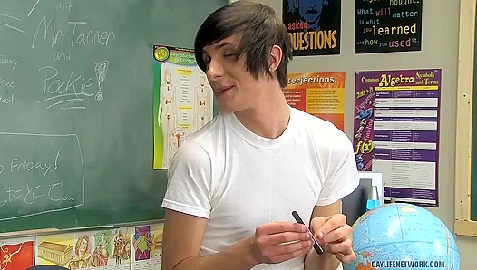 Steamy Lesson Plans: Young Student Aidan Chase Gets Turned On by Teachers Dayn Murphys