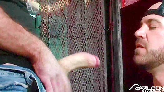Passionate Alleyway Thrill: Jakes Hunger for Joshs Tight Ass Ignites - Falcon Studios