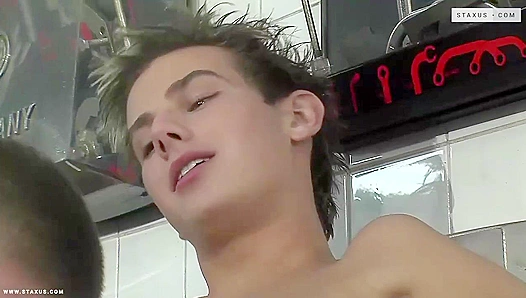 Nicky Kulio and Thomas DeLongs Steamy Garage Threesome: Raw, Hung Power in Overdrive –