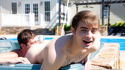 Raw Outdoors Rendezvous: Willys Hungry Butt Gets Hammered Hard by Colby Knox – 18+