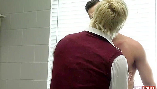 Steamy Gay Hookup: Ethan Devours Trents Thick Cock While Getting Stretched Wide