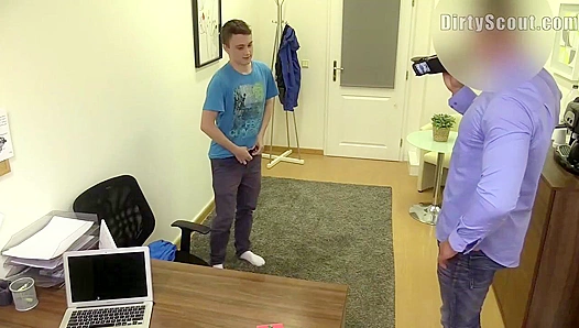 Innocent Rookies Harsh Casting Couch Debut: Thick Dildo Tears Him Open - CastingHell 18+