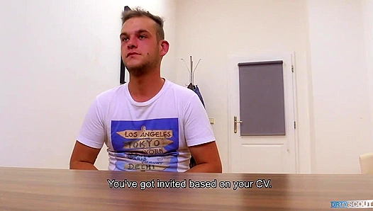 Chubby Adorable Boy Enjoys Stretching Tight Holes + Sloppy Thick Cream Pie - DirtyScout