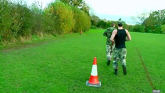 Searing Barracks Affair: Paul Walker Leo Domenicos Rugged Drilling Love