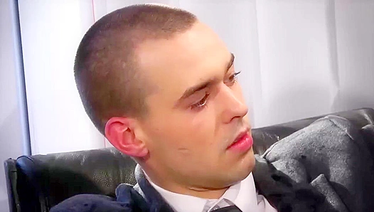 Steamy Office Tryst: Mathew Ross Ignites Mike Cages Lust – Explicit Subtitled Gay Porn