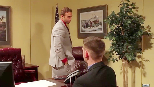 Rocco Reeds Tight Hole Takes Duncan Blacks Thick Cock in Steamy Office Anal Thrill –