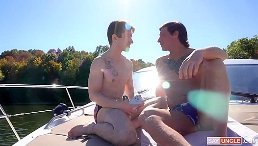 Boat Brawl: Caleb and Dalton Engage in a Steamy, Thrust-Filled Frenzy on High Seas –