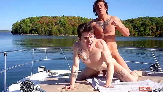 Boat Brawl: Caleb and Dalton Engage in a Steamy, Thrust-Filled Frenzy on High Seas –